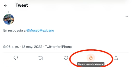 Nueva función de Twitter/captura de pantalla