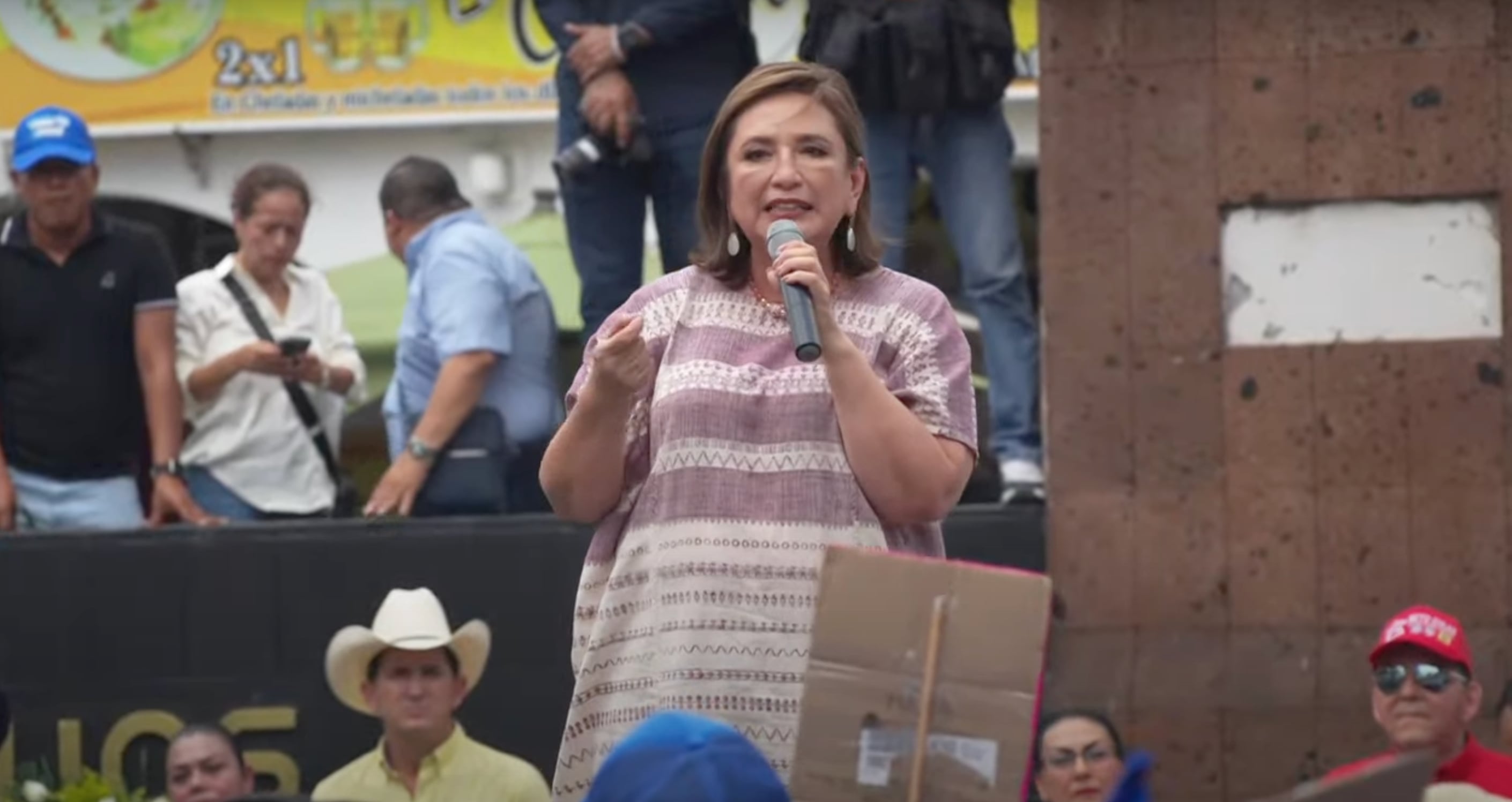 Xóchitl Gálvez en campaña desde Villahermosa, Tabasco