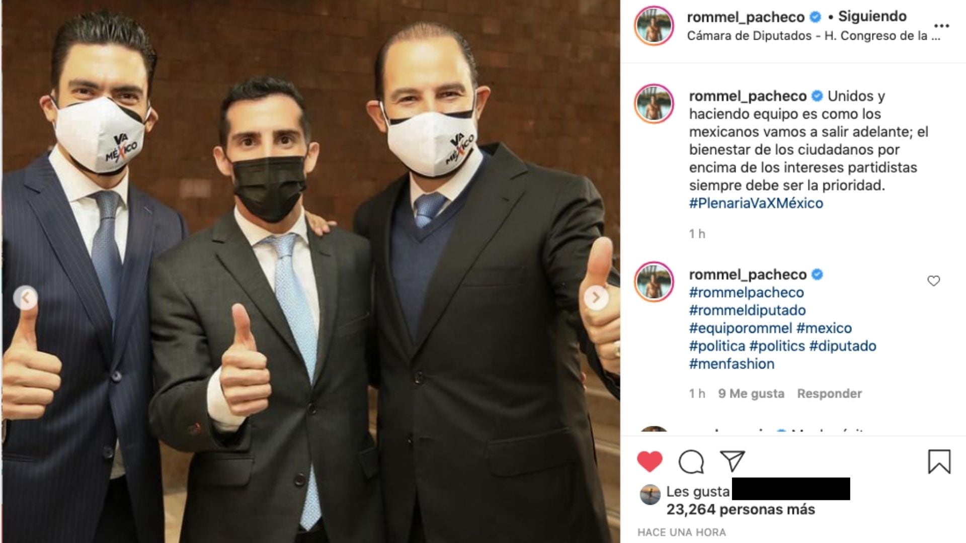 Rommel Pacheco en reunión plenaria