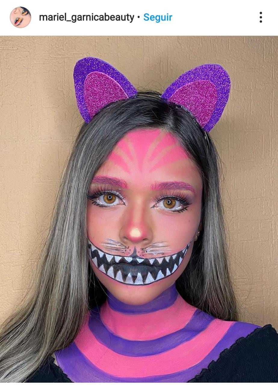 Gato de Cheshire, Maquillaje