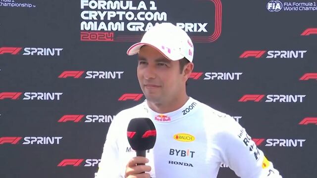 Checo Pérez después de la Sprint del GP de Miami
