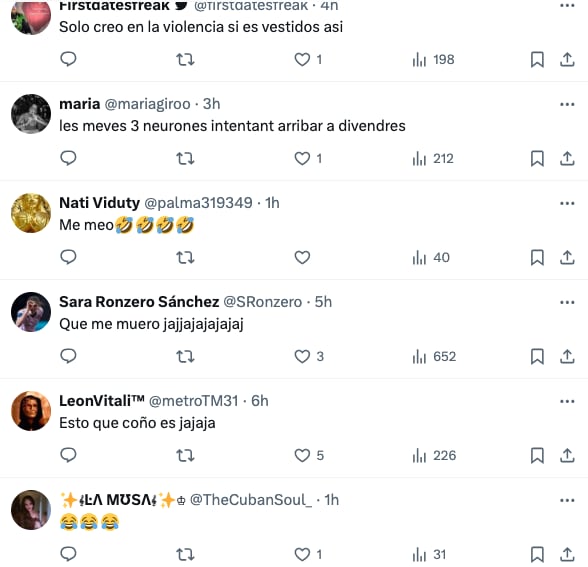 Los usuarios apoyan la pelea de botargas en TikTok