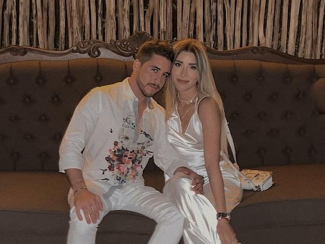 Priscy Escoto y su ex novio.