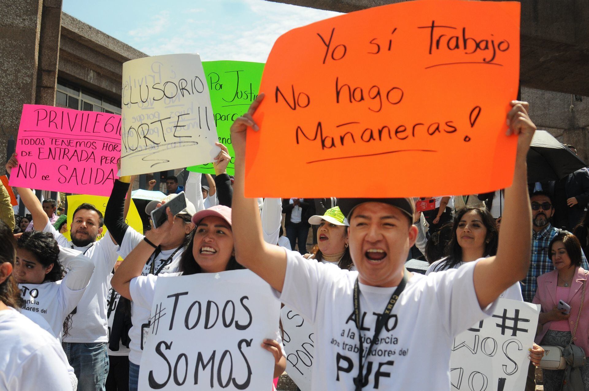 Paro de trabajadores del Poder Judicial de la Federación