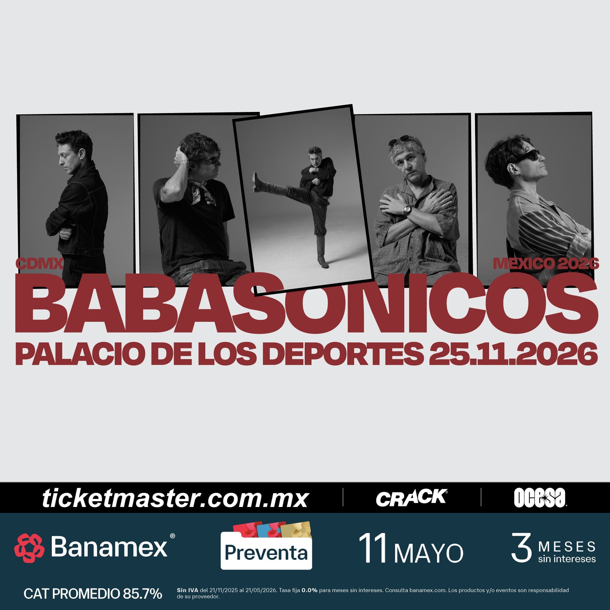 Concierto Babasónicos en el Palacio de los Deportes