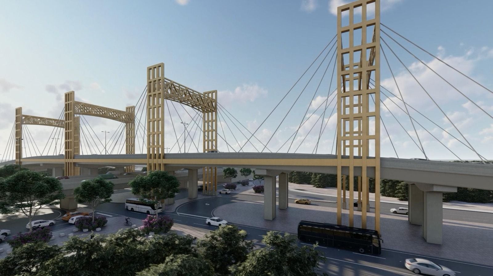 Ricardo Gallardo arranca construcción de nuevo puente superior vehicular en Circuito Potosí