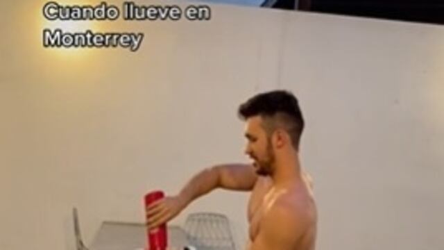 Chiste viral cuando llueve en Monterrey