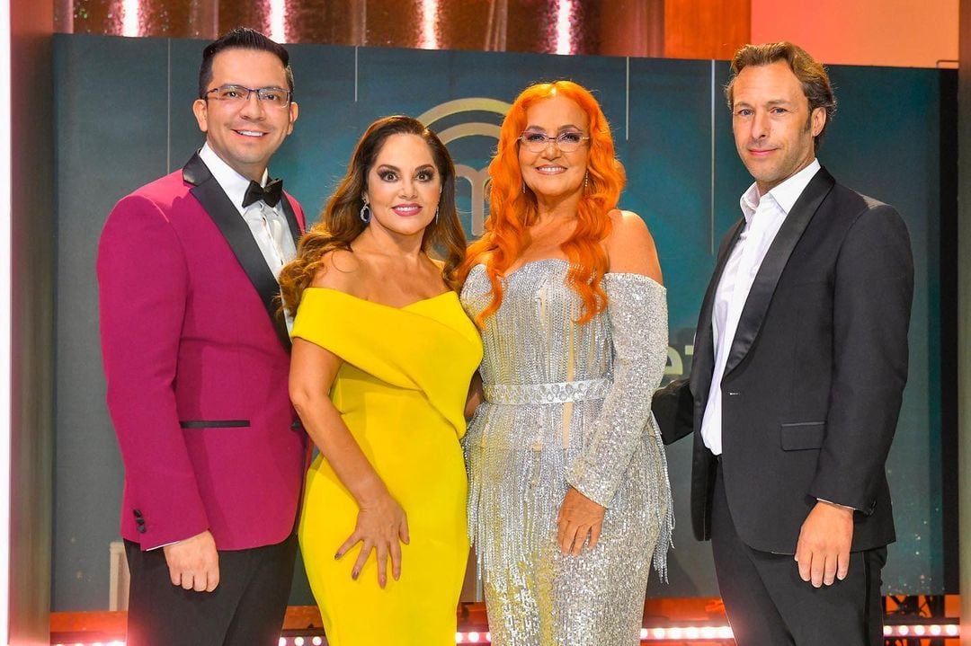 Jueces de MasterChef Celebrity y Tatiana, la conductora.