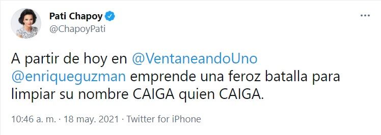 Pati Chapoy sobre Enrique Guzmán
