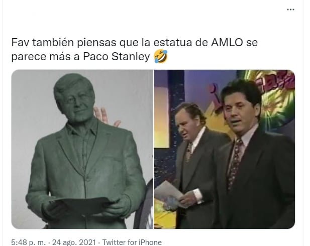 Estatua de AMLO es comparada con Paco Stanley
