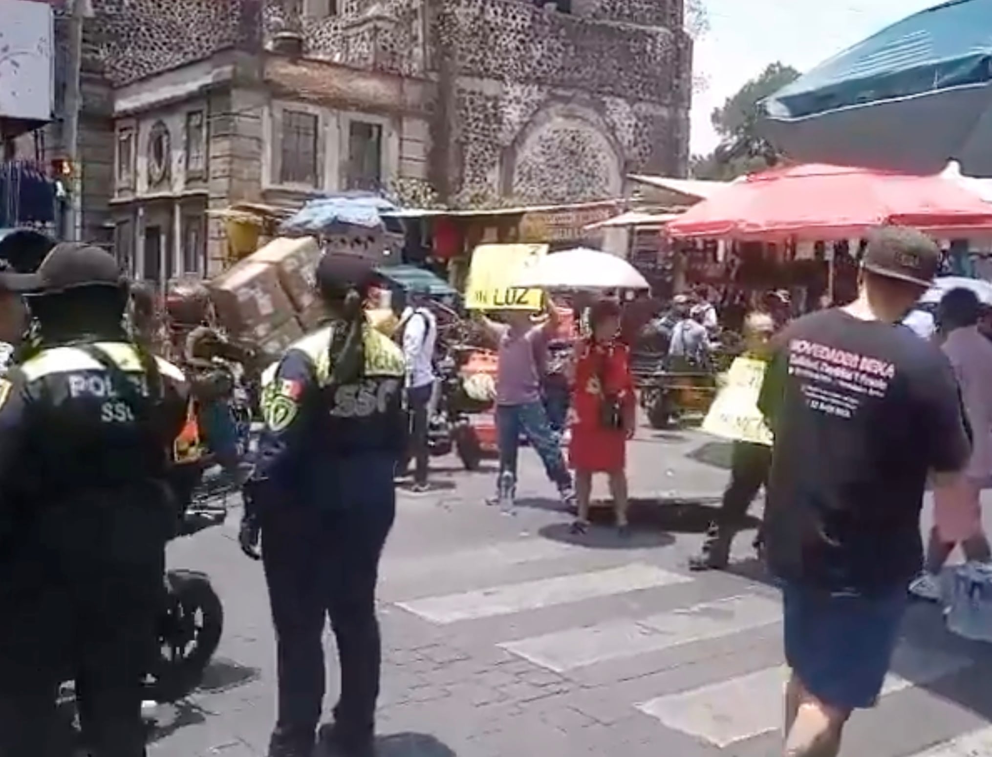 Bloqueo en calle República de Venezuela, Centro Histórico de CDMX