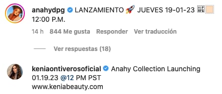 Daisy Anahy anuncia su colección de maquillaje con Kenia Ontiveros.