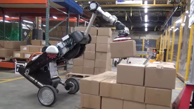 Hand, el robot sobre ruedas de Boston Dynamics.
