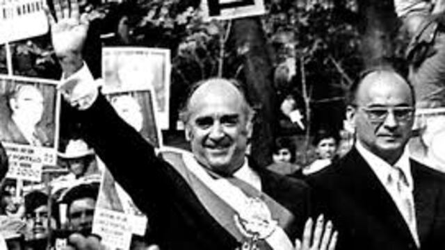 López Portillo cuando tomó el poder que le cedió Echeverría