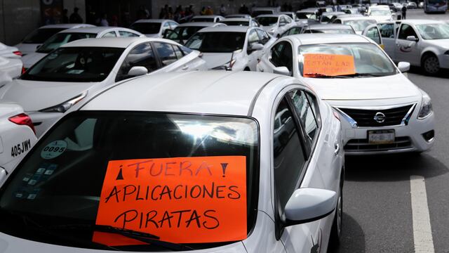Taxistas vs apps de transporte.