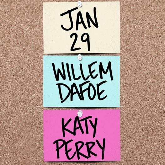 Willem Dafoe y Katy Perry serán invitados en el Saturday Night Live
