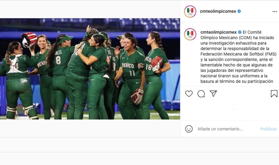Comité Olímpico Mexicano abrirá una investigación por el caso de los uniformes del equipo de Softbol en Tokio