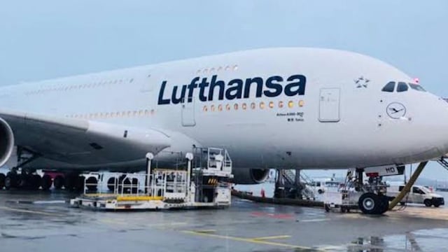 Avión de Lufthansa