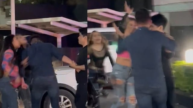 Pelea de jóvenes en Paseo Tec en Monterrey