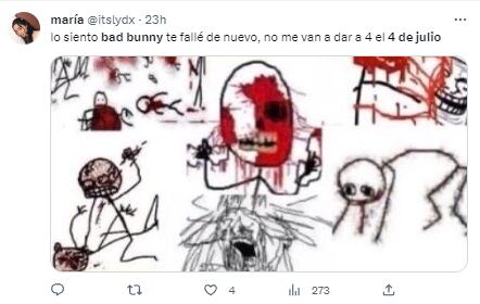 Memes por el 4 de julio pidiendo perdón a Bad Bunny porque no le cumplieron