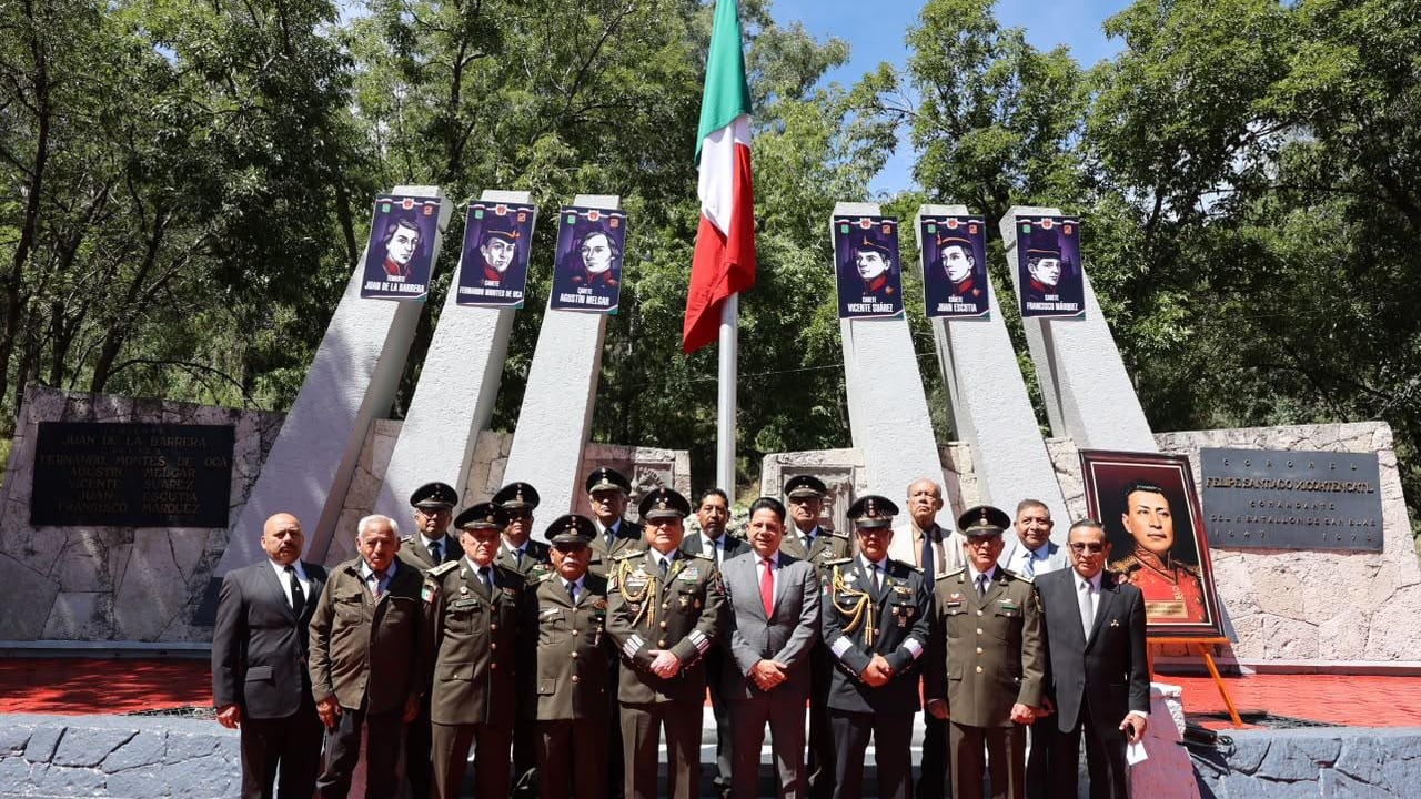 SEGOB encabeza ceremonia por aniversario de los Niños Héroes en Tlaxcala