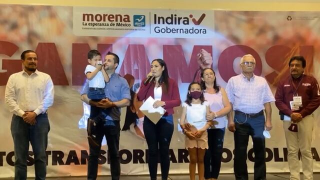 Índira Vizcaíno se declara ganadora de Colima