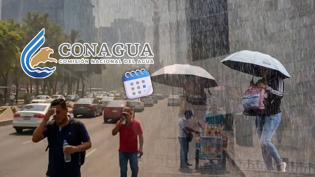 Conagua prevé lluvias y altas temperaturas en México hasta el 29 de mayo