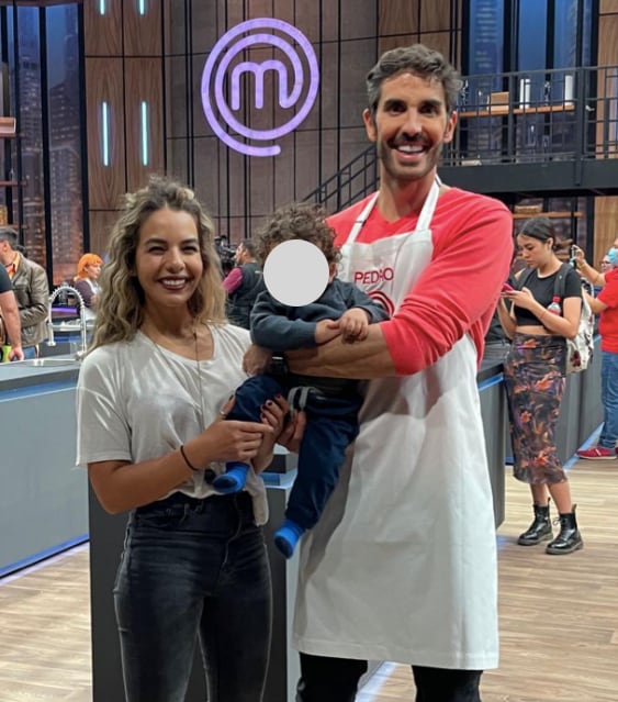 Pedro Prieto junto a su familia