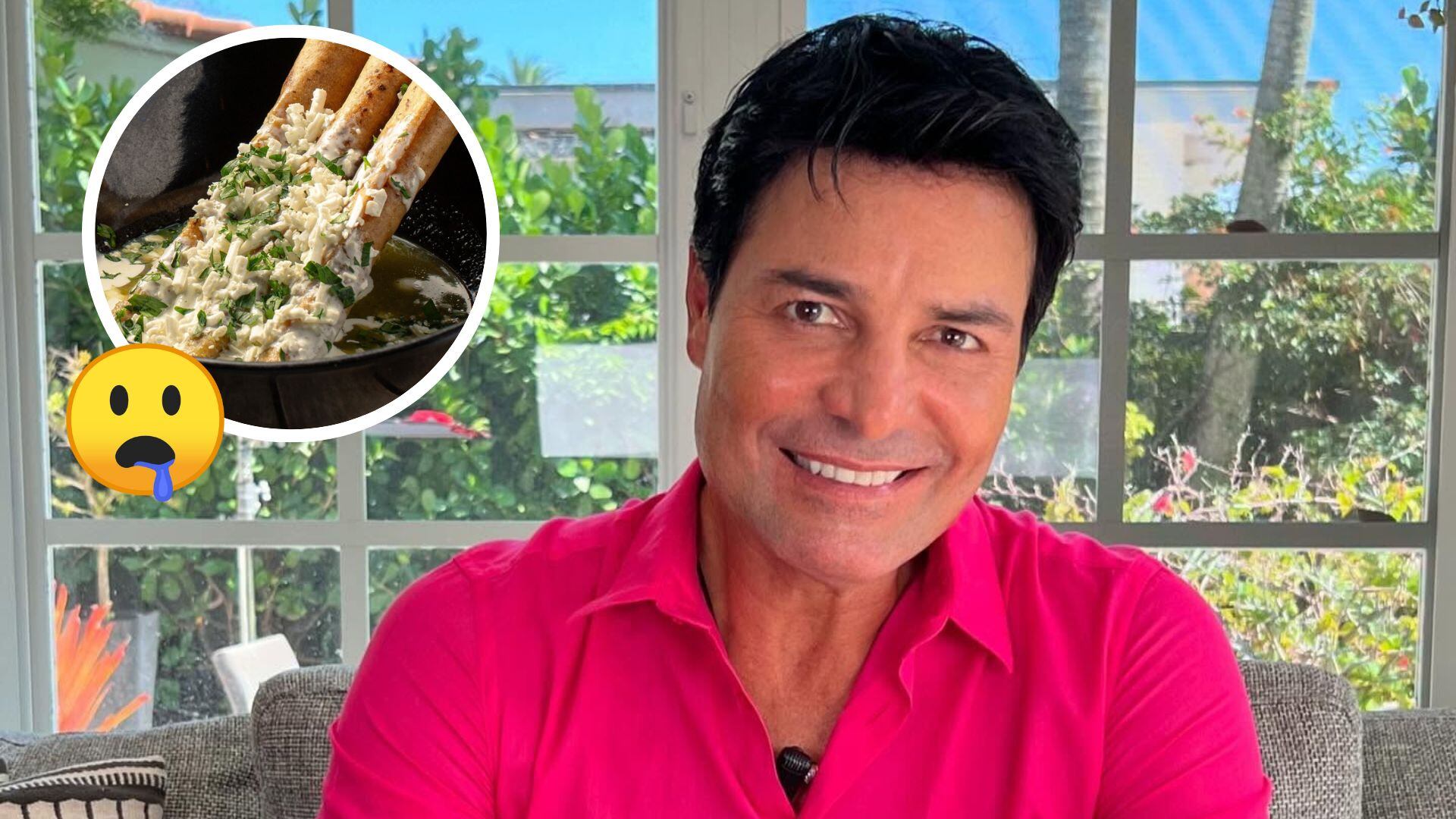 Chayanne saca su lado mexicano echándose unas flautas ahogadas antes de su concierto en Feria de León 2025