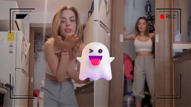 Gaby Ramírez compartió un video del ‘ente’ que le abrió la puerta de su casa