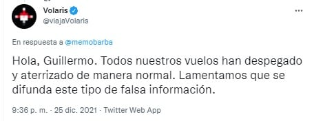 Tuit de Volaris