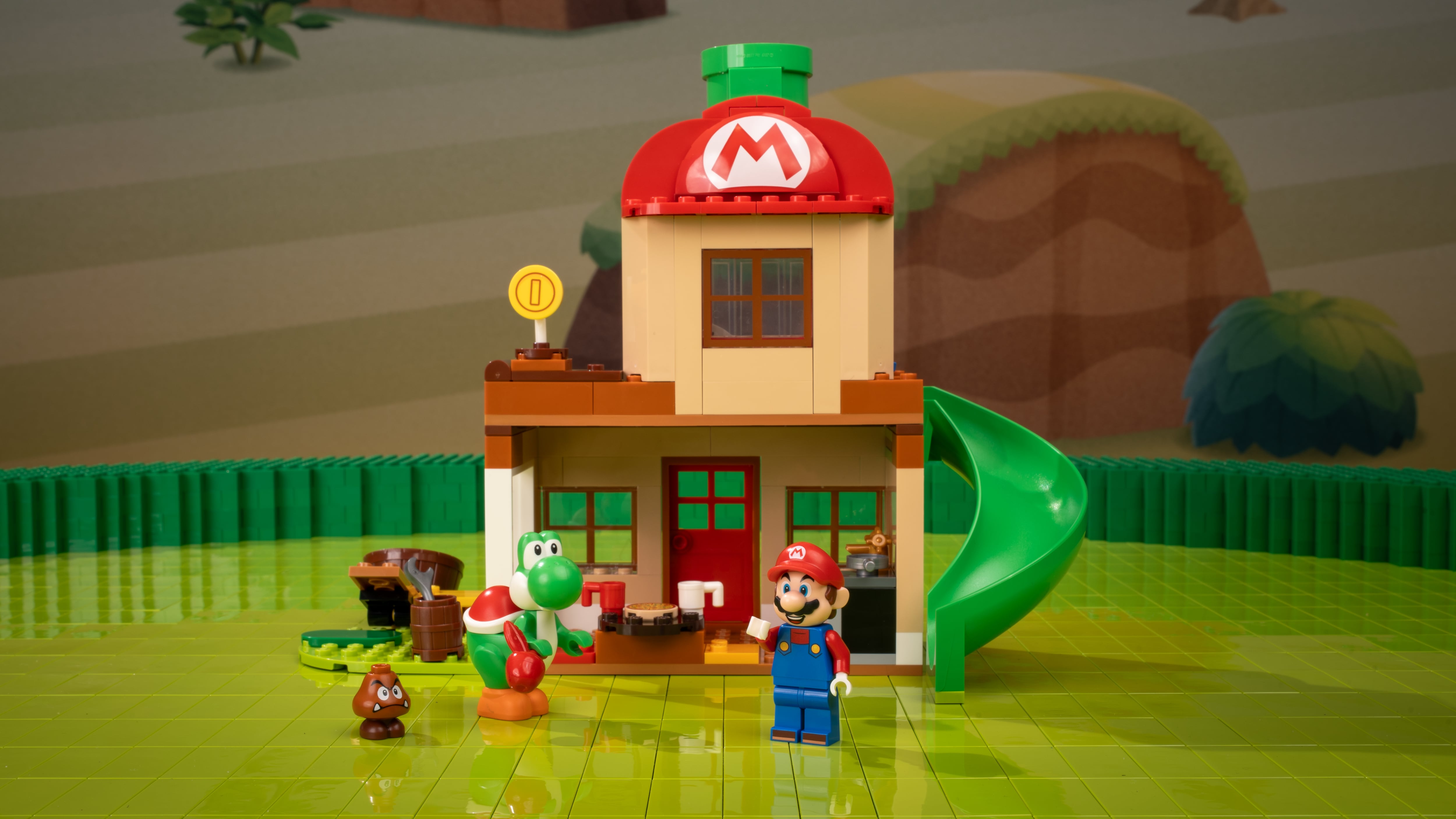 Yoshi en la Casa de Mario