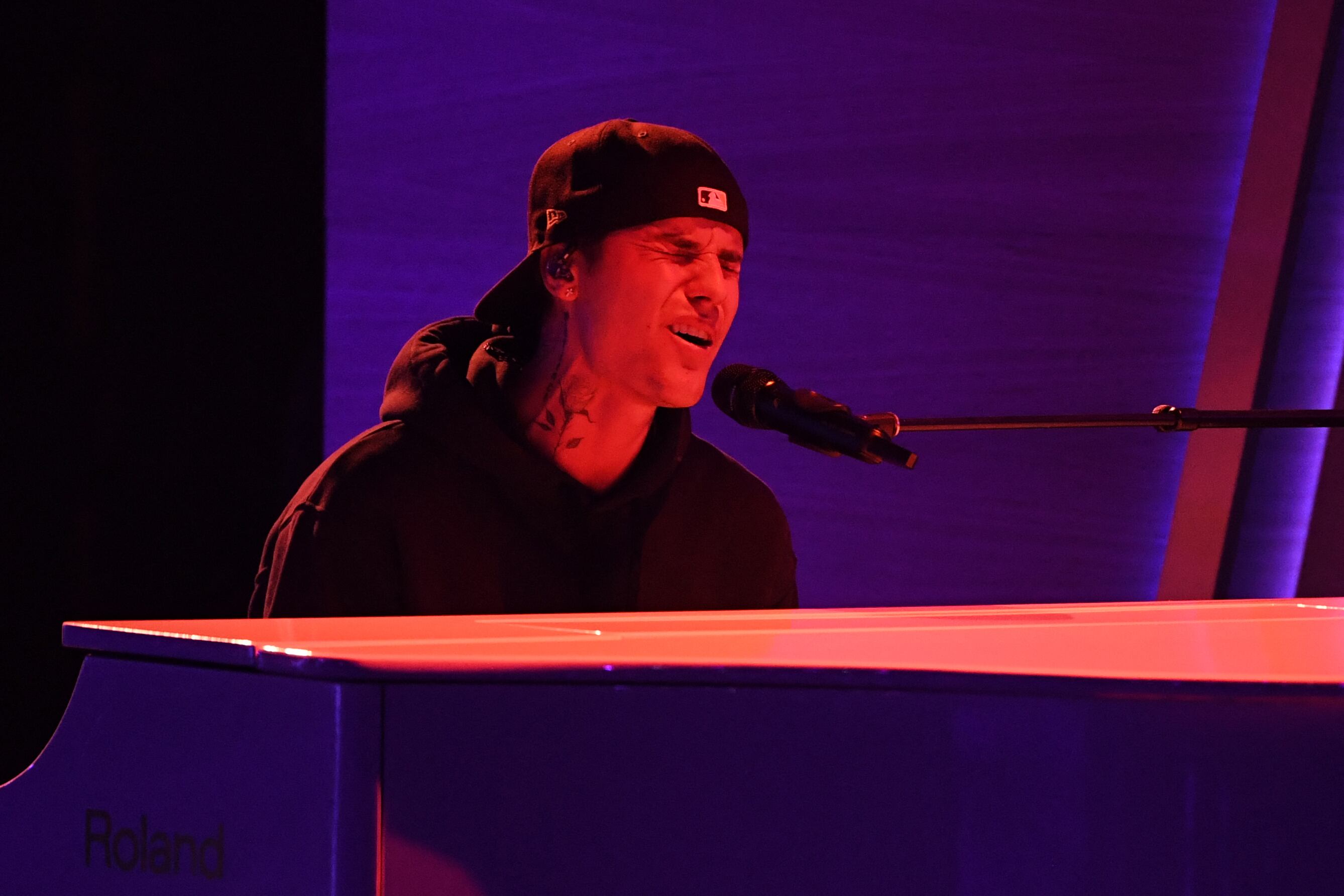 Justin Bieber en los premios Grammy 2022.