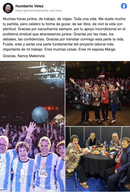Humberto Vélez ante la muerte de Nancy McKenzie
