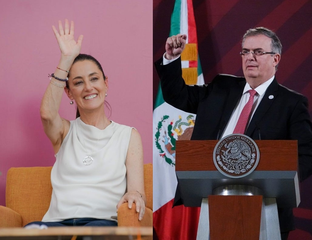 Claudia Sheinbaum y Marcelo Ebrard, aspirantes a candidatura de Morena
