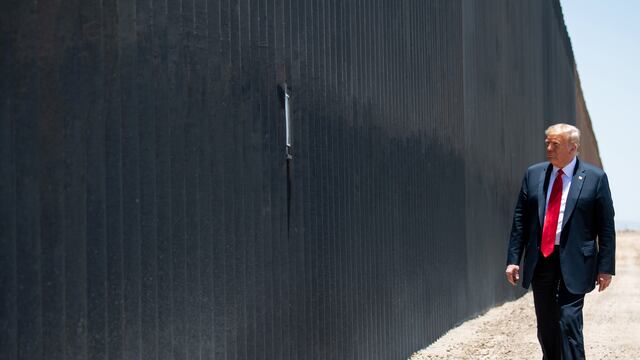 Donald Trump y el muro en la frontera.