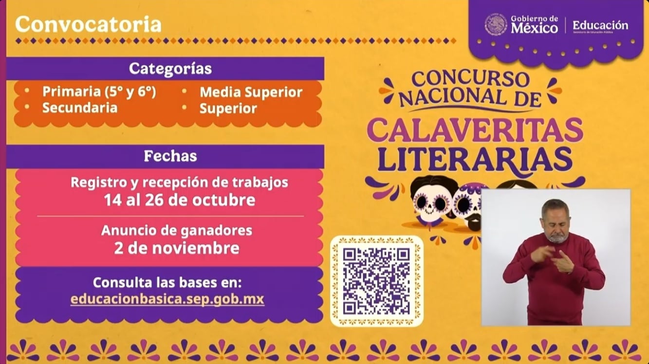 Concurso Nacional de Calaveritas Literarias SEP 2026