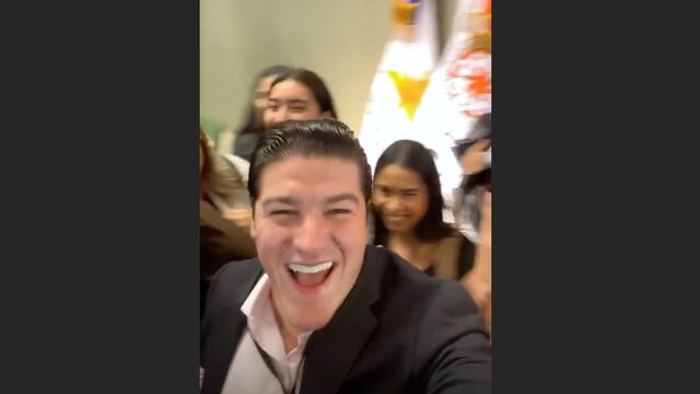 Samuel García en su visita a la UANL.