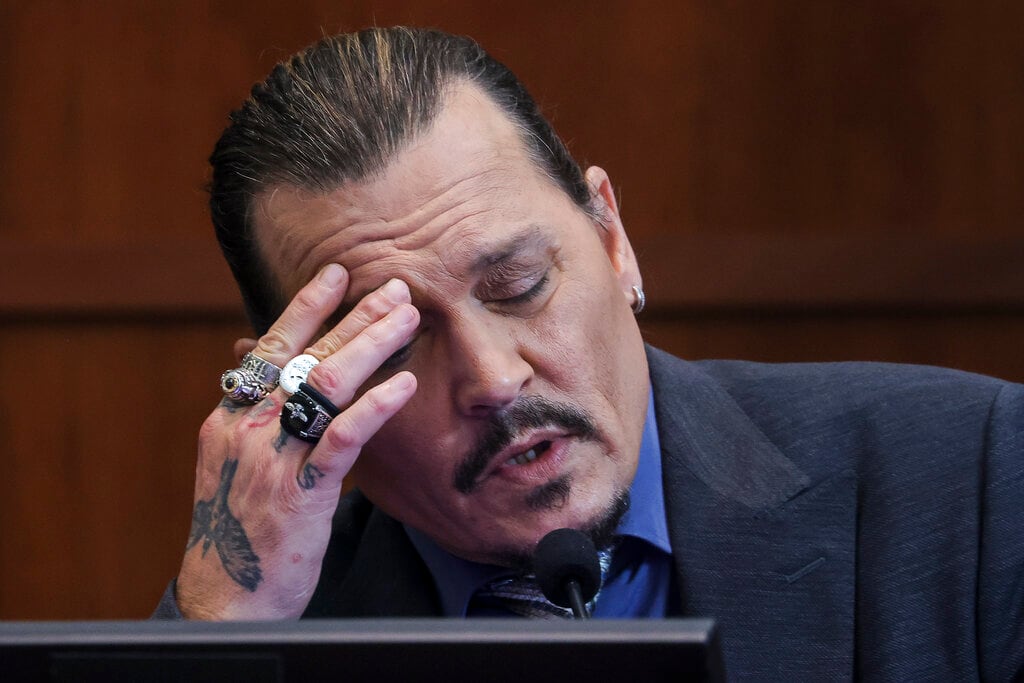 Johnny Depp testificando