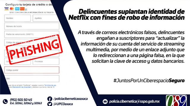 La alerta fue emitida por la Policía Cibernética de Oaxaca.