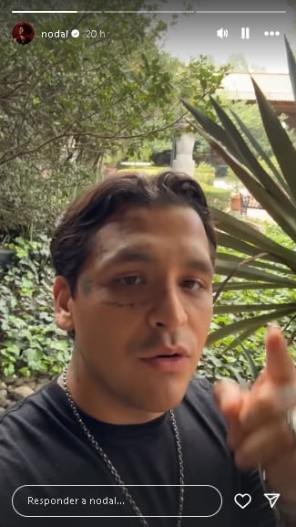 Christian Nodal habla de su en vivo.