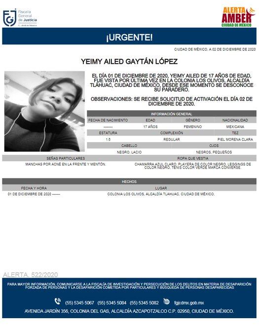 Ficha de búsqueda de Yeimy