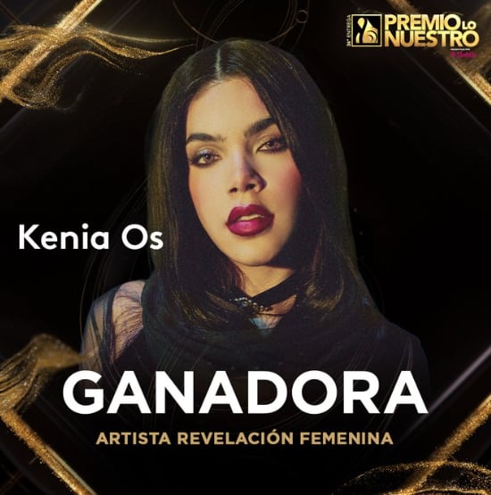 Premios Lo Nuestro 2024: Kenia Os gana a Artista Revelación Femenina