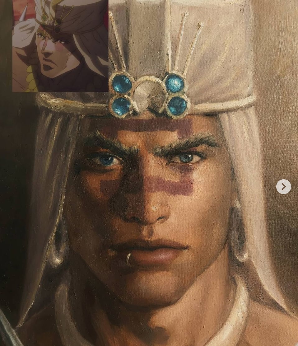 Personaje de anime en exposición
