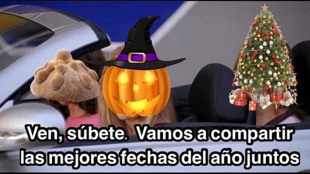 Memes sobre octubre y Halloween