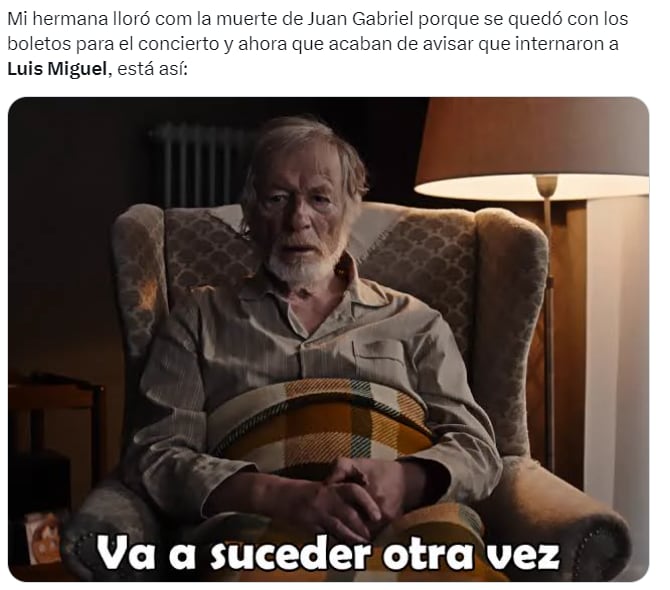 Memes sobre hospitalización de Luis Miguel