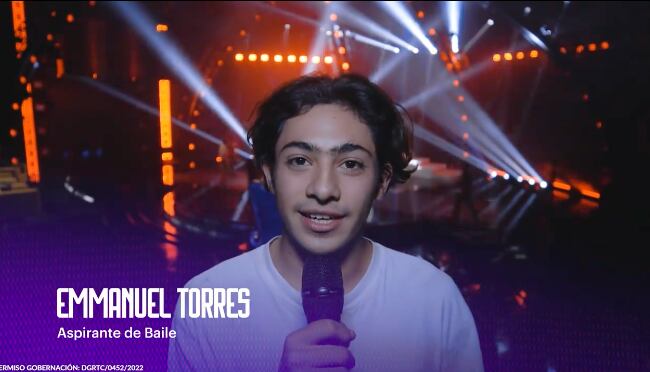 Emmanuel Torres, aspirante de baile El Retador
