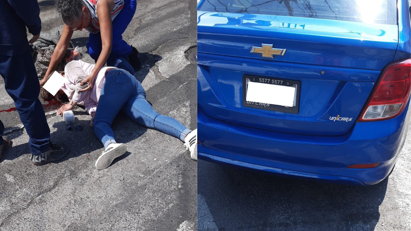 Mujer se lanza de auto en movimiento en alcaldía Gustavo A, Madero