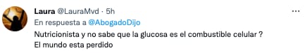 Usuarios dan recomendaciones a la nutricionista