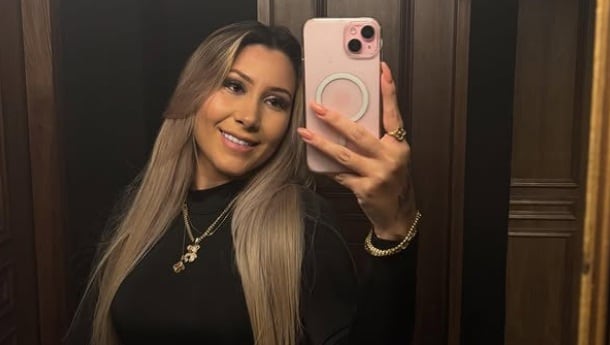 Angie Miller, modelo y actriz venezolana que acompañó a B-King y Regio Clown en CDMX